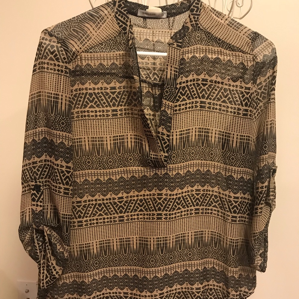 Tribal print blouse